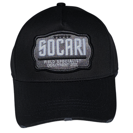 Socari 'Field Specialist' Cap - Black/Grey/White